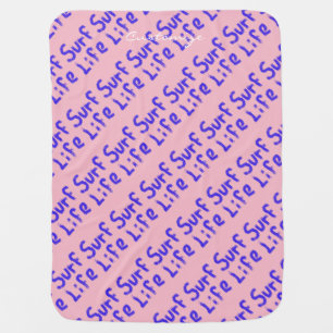 surf life Thunder_Cove pink/blue Baby Blanket