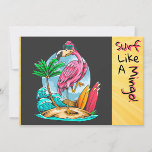 Surf Like a Mingo!  Greeting card