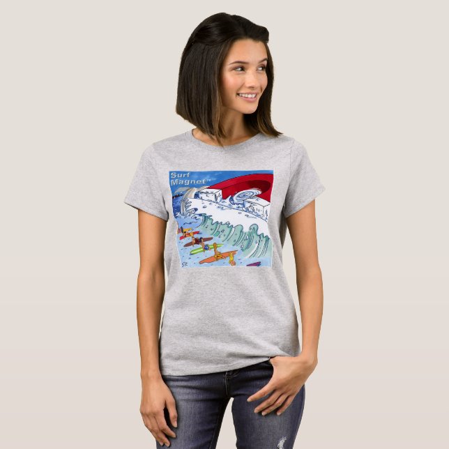 Surf Magnet women gray T-shirt (Front Full)