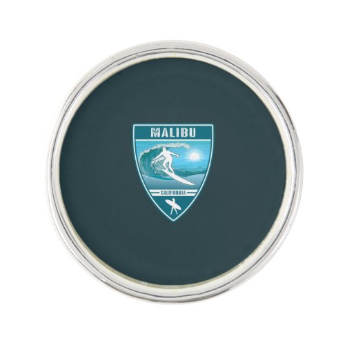 Surf Malibu California Lapel Pin