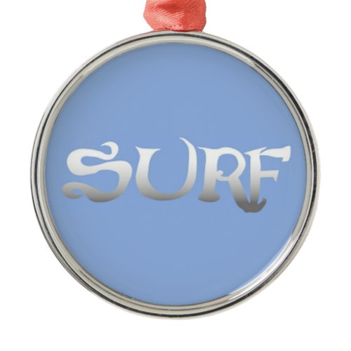 Surf medal metal ornament