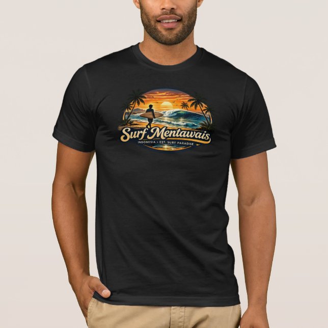 Surf Mentawais - Vintage Surf T-Shirt (Front)