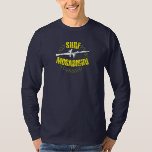 Surf Mogadishu Vintage Grunge Stencil T-Shirt