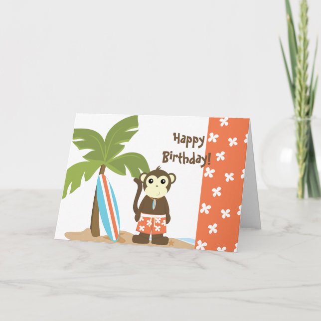 Surf Monkey Card (Front)