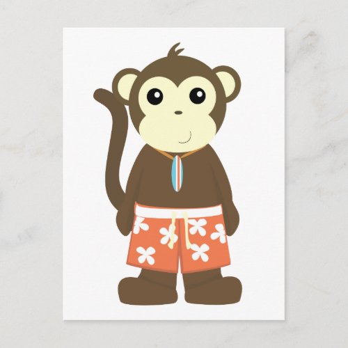 Surf Monkey Postcard