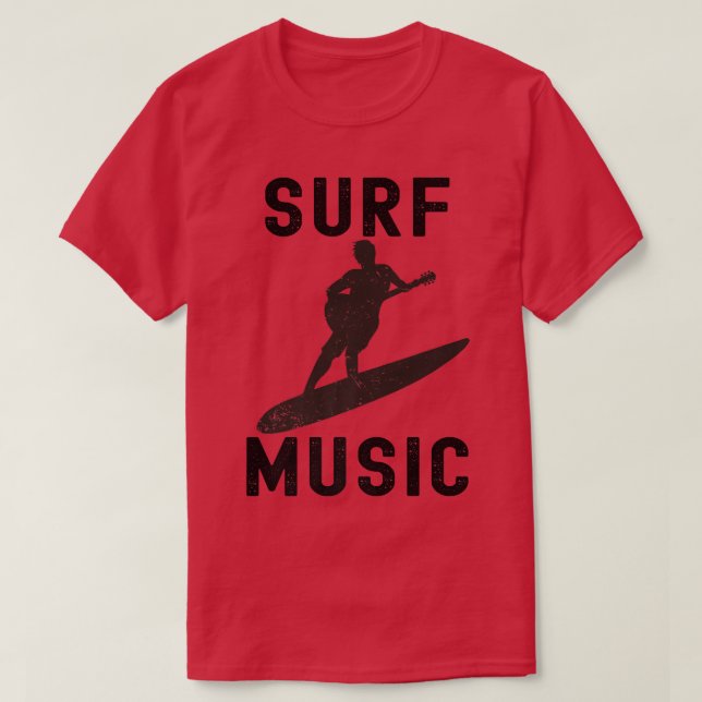 Surf Music Guitar Surfing Guitar Player1152 T-Shirt (Design Front)
