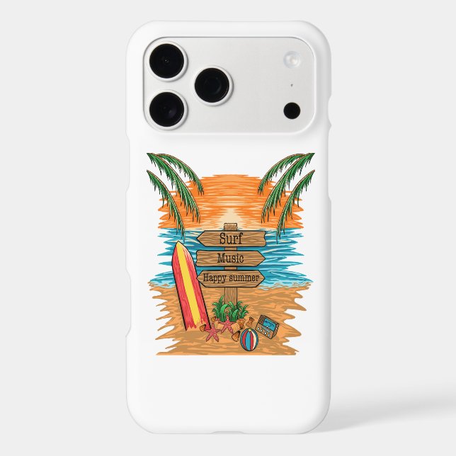 surf music happy summer Case-Mate iPhone case (Back)