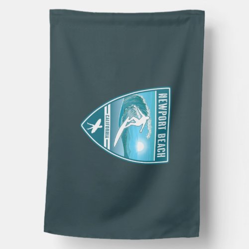 Surf Newport Beach California House Flag