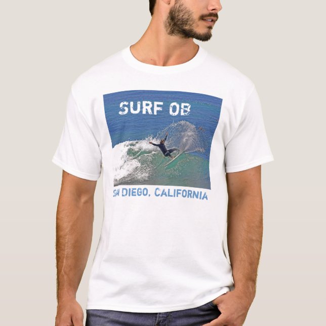 Surf OB - San Diego, California T-Shirt (Front)