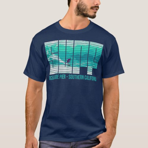 Surf Oceanside Pier California Beach Summer T_Shirt