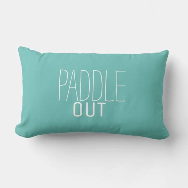 Surf Paddle Out Decorative Pillow (Front)