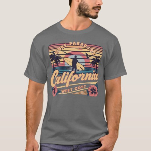 Surf Paradise California T_shirt design