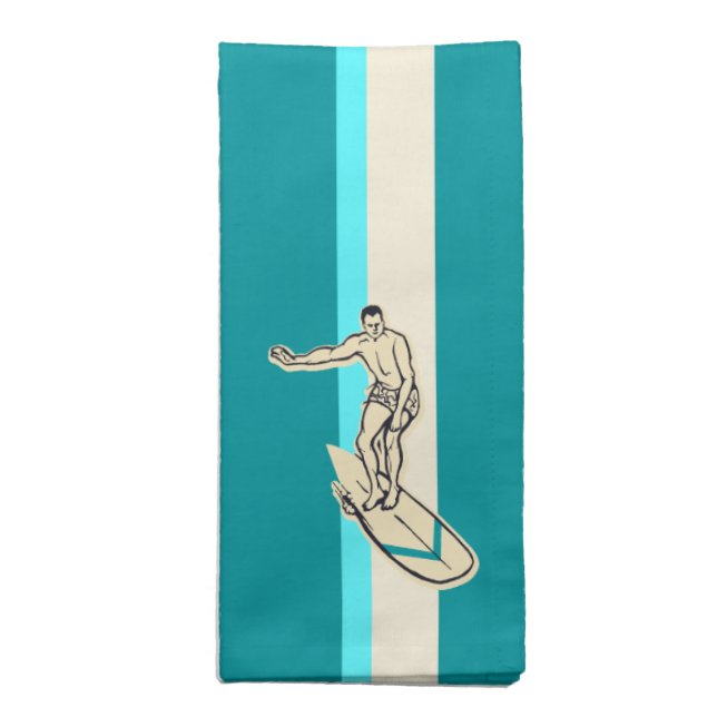 Surf Pareau Coordinate Striped Dinner Napkins (Folded)
