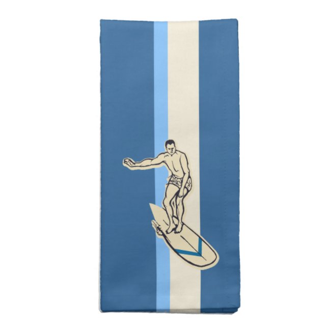 Surf Pareau Coordinate Striped Dinner Napkins (Folded)
