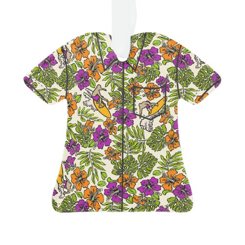 Surf Pareau Hawaiian Hibiscus Aloha Shirt Ornament