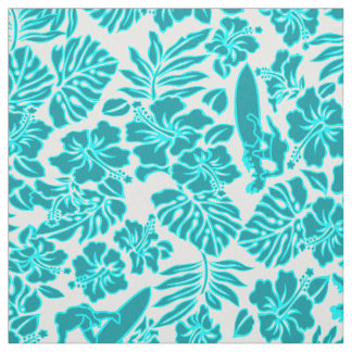 Surf Pareau Hawaiian Hibiscus Aloha Shirt Print Fabric