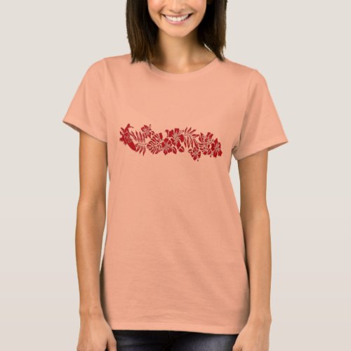 Surf Pareau Hawaiian Hibiscus Band Tee