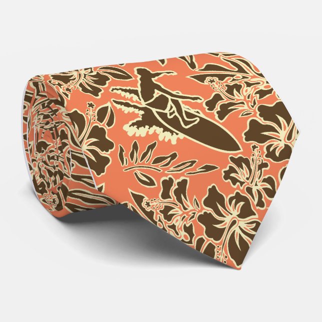 Surf Pareau Hawaiian Hibiscus Ties (Rolled)