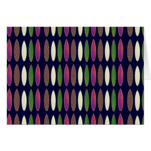 surf pattern . boards cards (Front Horizontal)