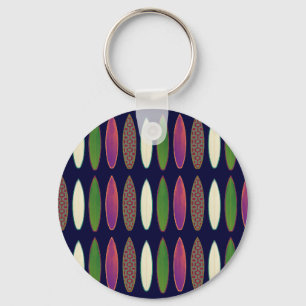 surf pattern . boards keychain
