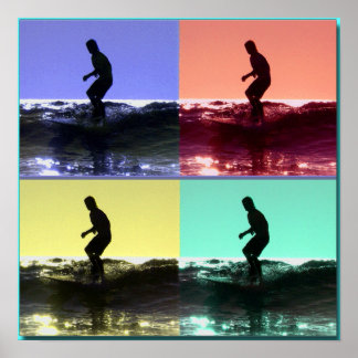 Surf Popart, Copyright karen j. Williams Poster