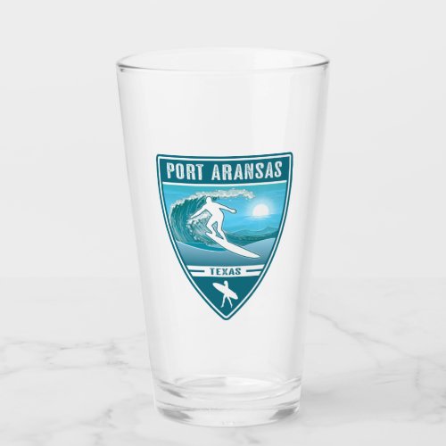 Surf Port Aransas Texas Glass