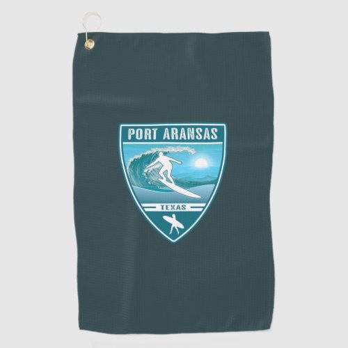 Surf Port Aransas Texas Golf Towel