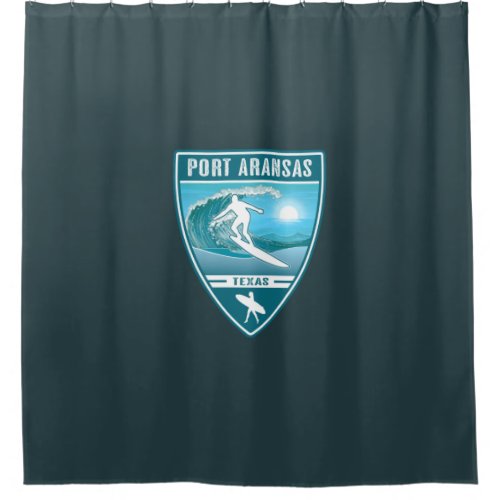 Surf Port Aransas Texas Shower Curtain
