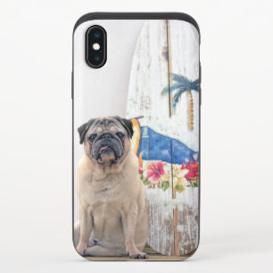 Surf Pug iPhone X Slider Case