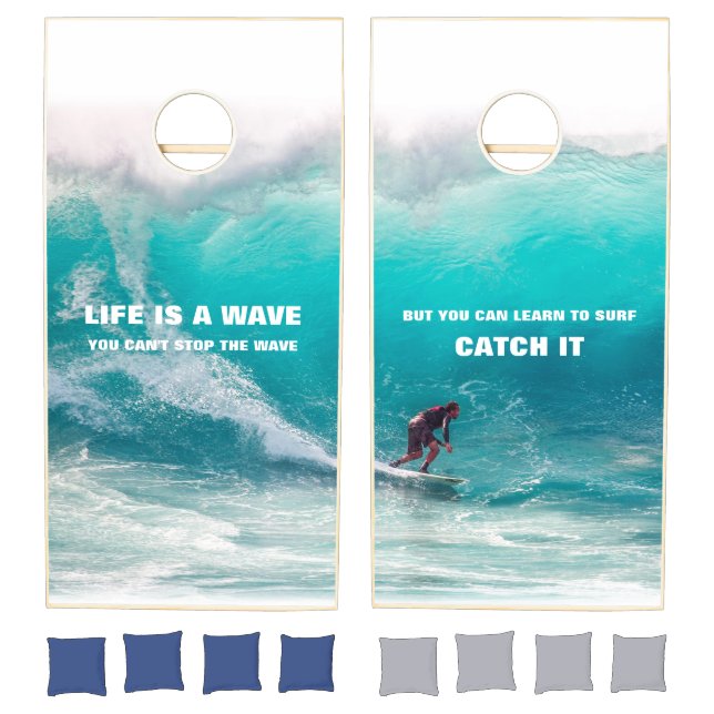Surf Quote Cornhole Set (Set)