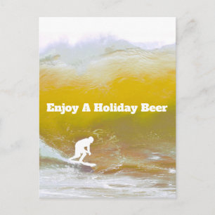 Surf Quote Holiday Postcard