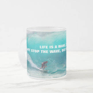 SURF QUOTE POSTER Two-Tone COFFEE MUG