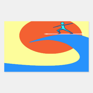 Surf Rectangular Sticker