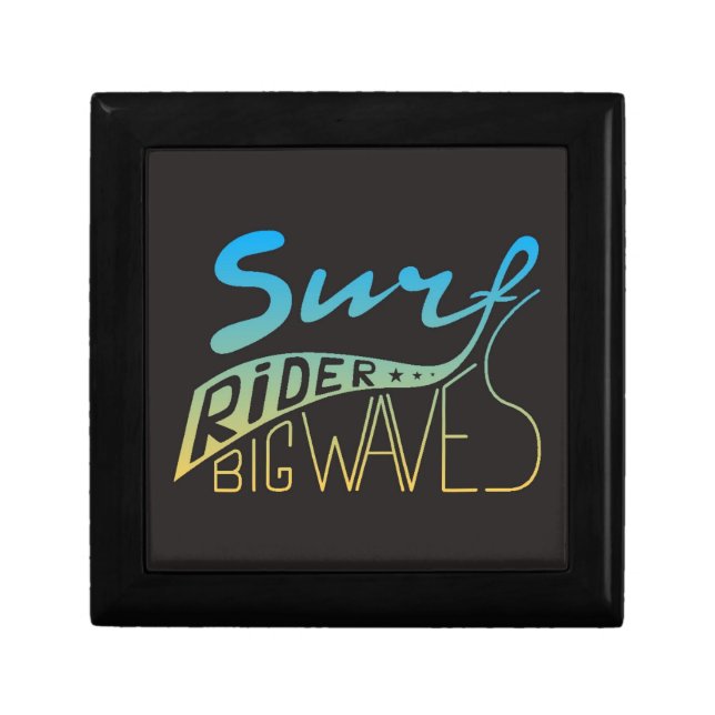 Surf Rider Big Waves Keepsake Box (Front)