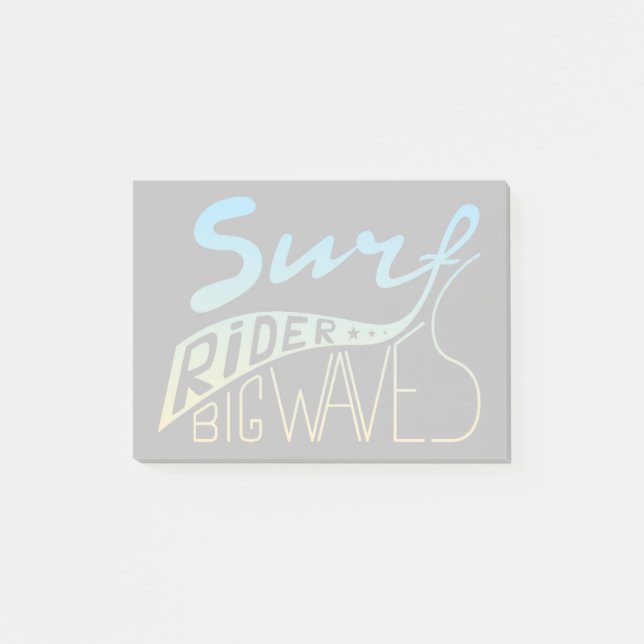 Surf Rider Big Waves Post-it Notes (Front)