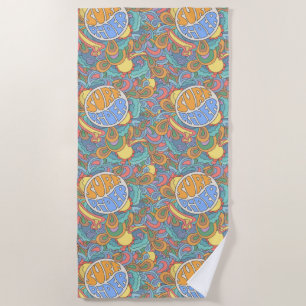 Surf Rider Pattern Beach Towel