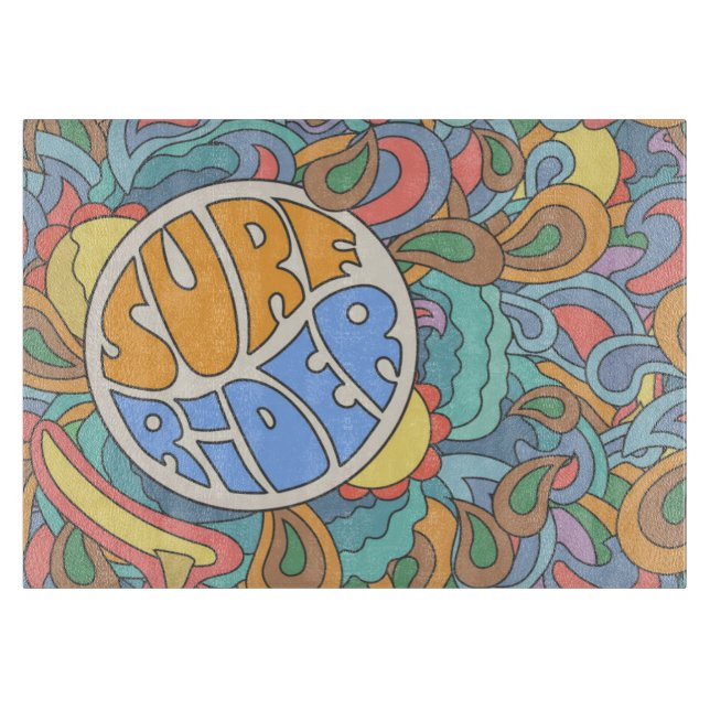 Surf Rider Pattern Cutting Board (Front)