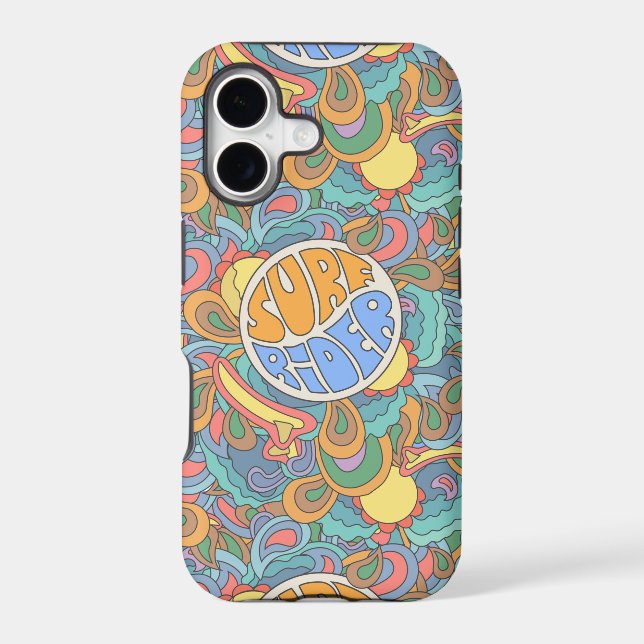 Surf Rider Pattern Iphone Case (Back)