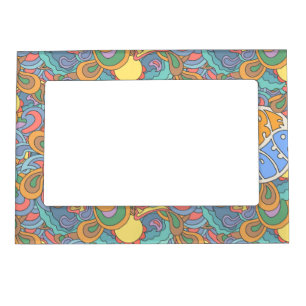 Surf Rider Pattern Magnetic Photo Frame
