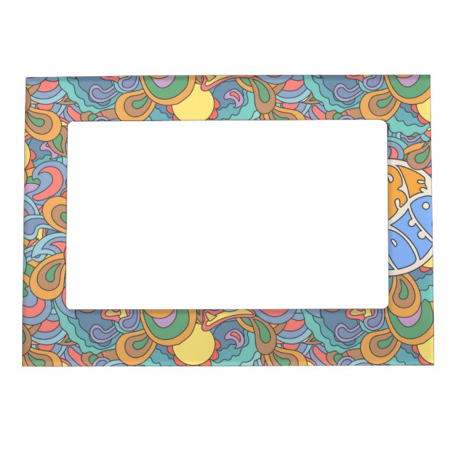 Surf Rider Pattern Magnetic Photo Frame (Front)