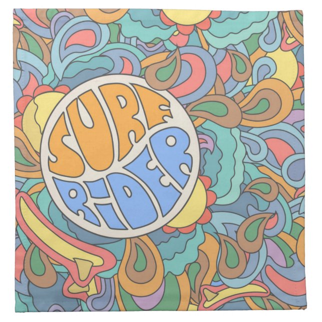 Surf Rider Pattern Napkin (Front)
