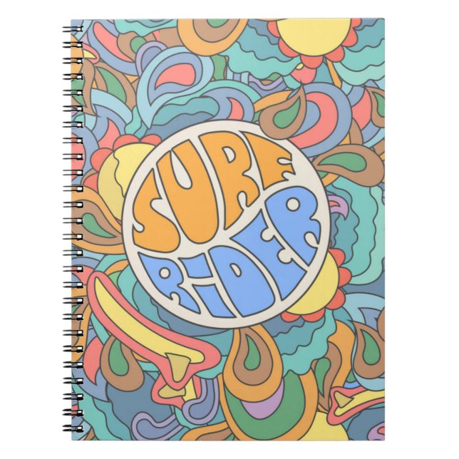 Surf Rider Pattern Notebook (Front)