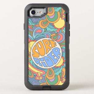 Surf Rider Pattern OtterBox Defender iPhone SE/8/7 Case