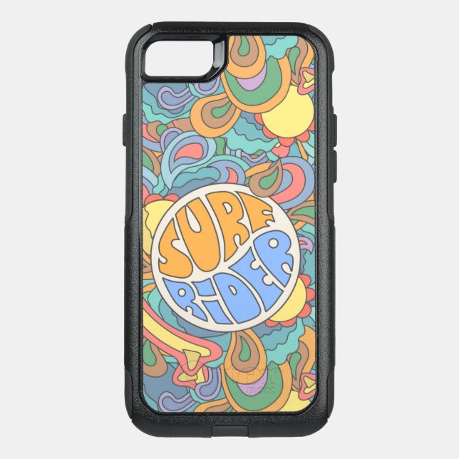 Surf Rider Pattern Otterbox iPhone Case (Back)