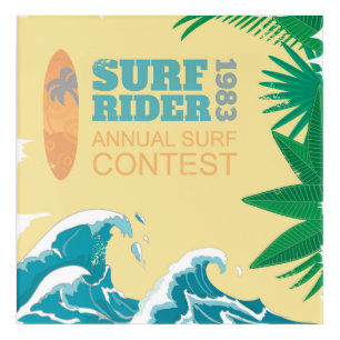 Surf Rider Surf Contest 1983 Acrylic Print