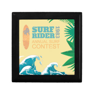 Surf Rider Surf Contest 1983 Keepsake Box