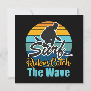 Surf Riders Catch the Waves