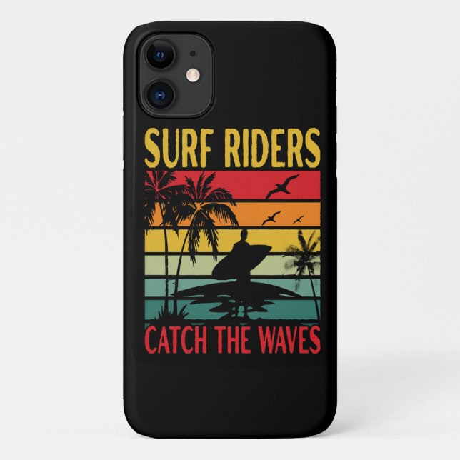 Surf Riders Catch the Waves Case-Mate iPhone Case (Back)