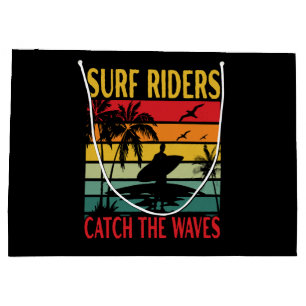 Surf Riders Catch the Waves Large Gift Bag