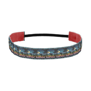 Surf riders Club, Surfing Paradise, Hawaii Athletic Headband